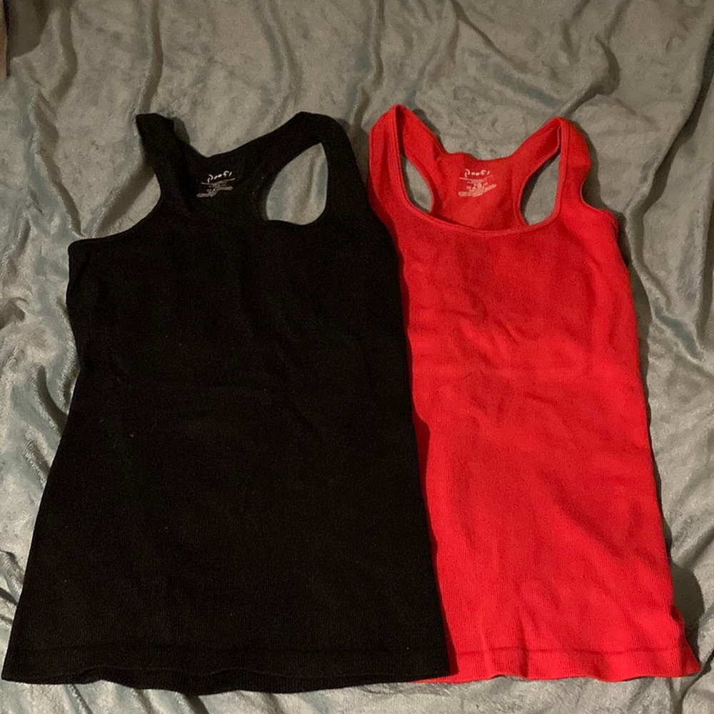 Poof Racer back slimming tops size s/m